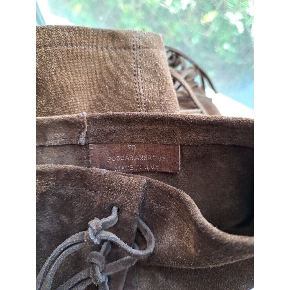 COACH Brown Tan Suede Fringe Arianna Boots Size 9 Ladies Excellent Condition - Picture 8 of 8